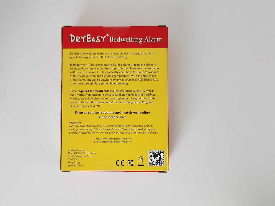 Aларма за нощно напикаване с 6 избираеми звука и вибрация DryEasy