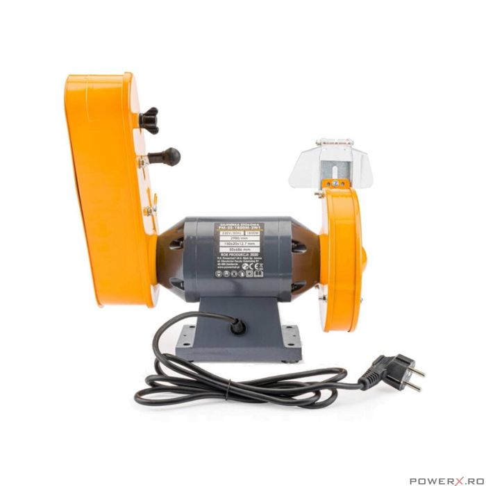 Polizor cu piatra si banda abraziva smirghel, 1850 W, Powermat