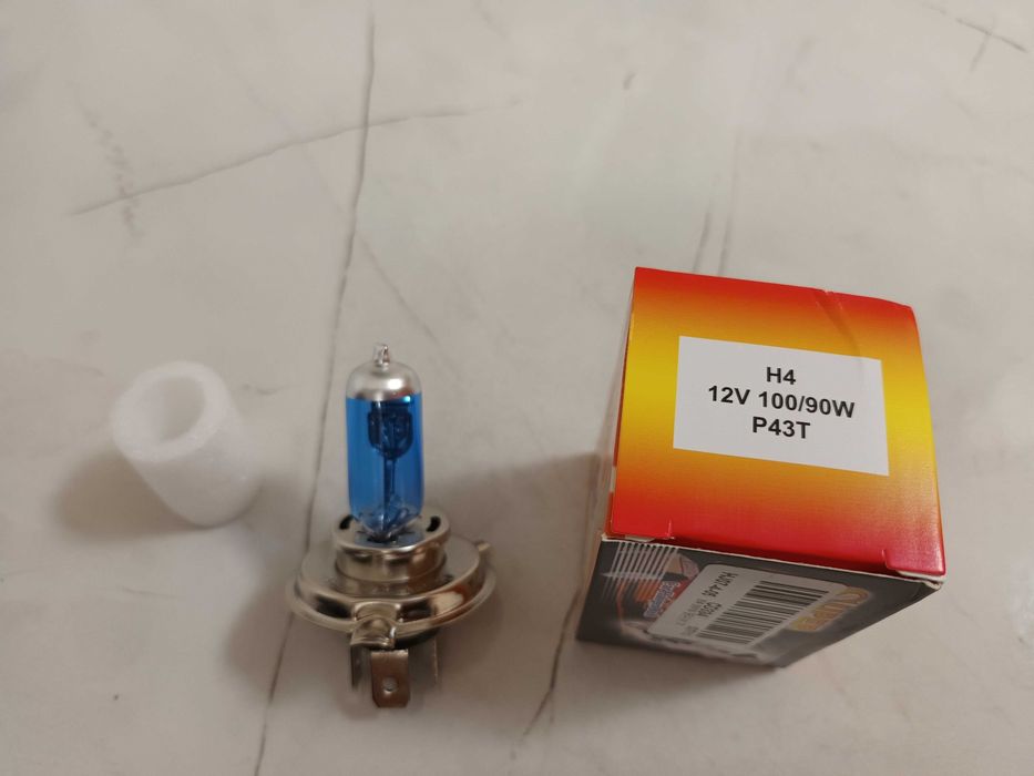 Крушка H4 12V 55/60W и 90/100W Blue Light, халоген, крушки Н4, букси