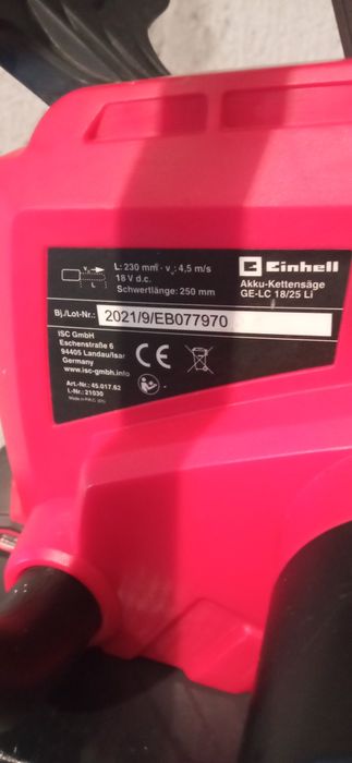 De vânzare drujba pe acumulator