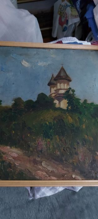 Tablou vechi, ulei, semnat, deosebit, de colecție
