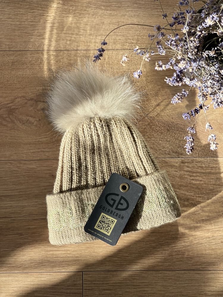 Beanie/ Fes Goldbergh cu blanita de raton