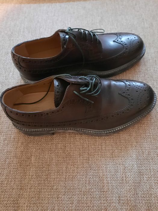 Vand pantofi din piele Santoni, noi