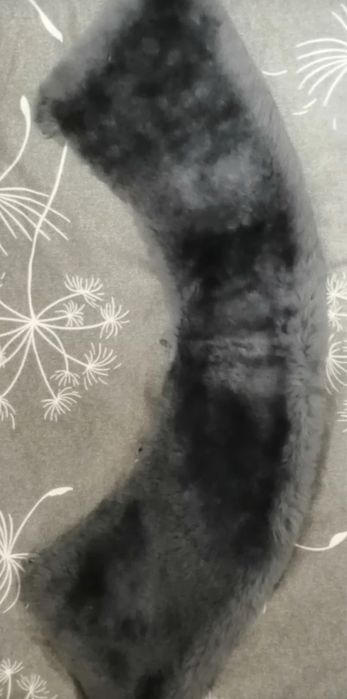 Воротник серый овчина натуральная полиция