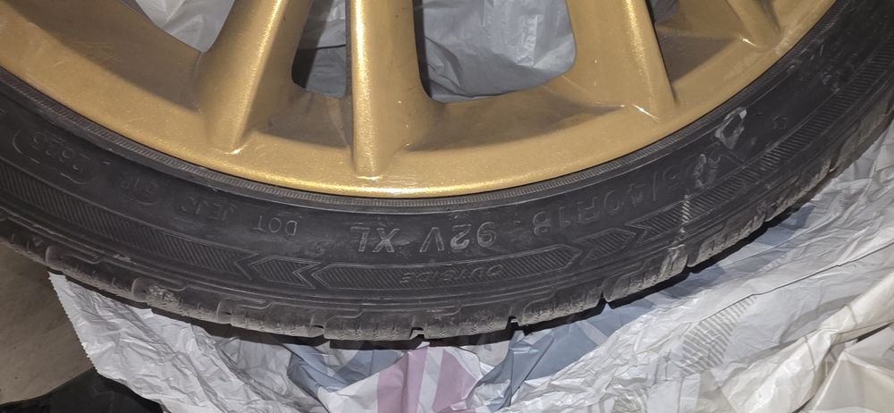Продавам 4 броя джанти със зимни гуми 18" 5х120 7,5j ET45