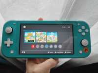 Consola Nintendo Switch lite cu Animal Crossing New Horizons instalat