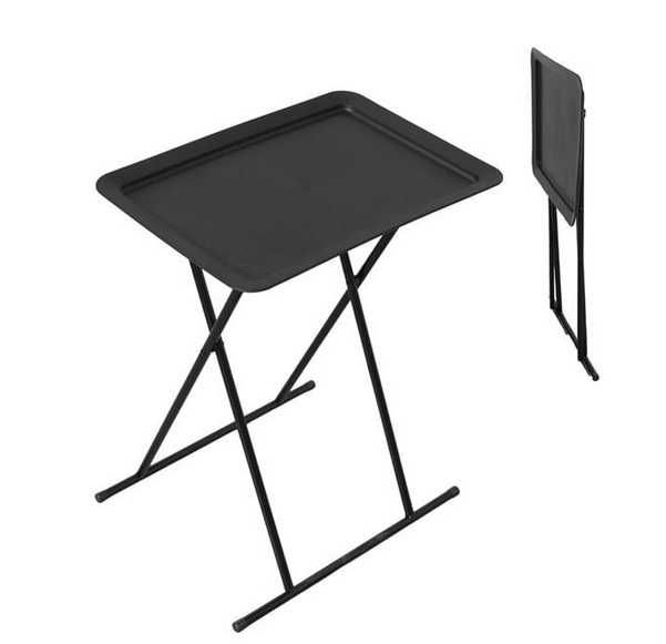 Помощна маса, Сгъваема масичка, метални крачета