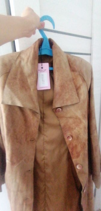 Плащ натуральная кожа