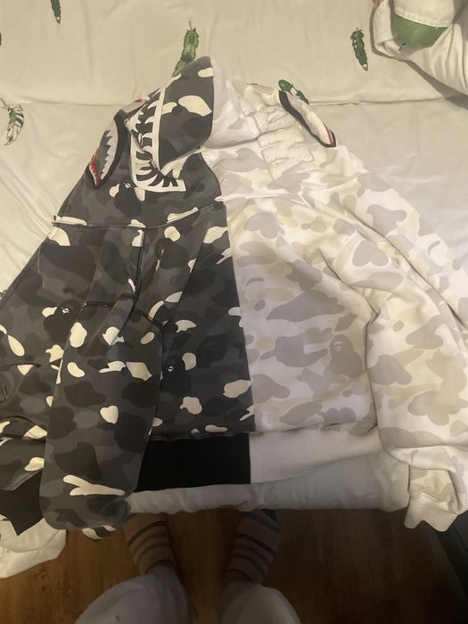 Hanorac bape black&white