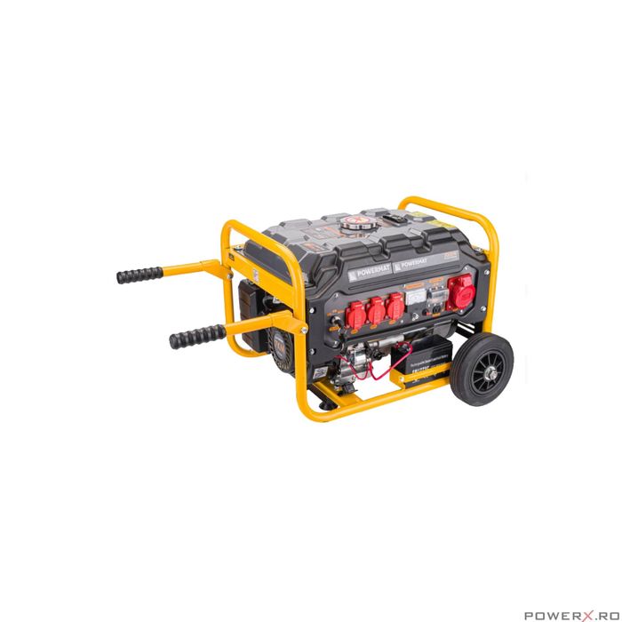Generator de curent pe benzina 3 kw, 2 in 1, monofazic si trifazic,