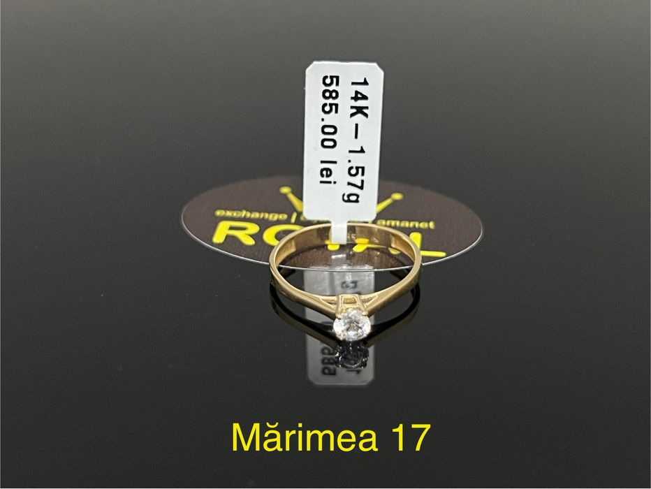 Bijuteria Royal CB : Inel dama aur 14k 1,57gr marime 17
