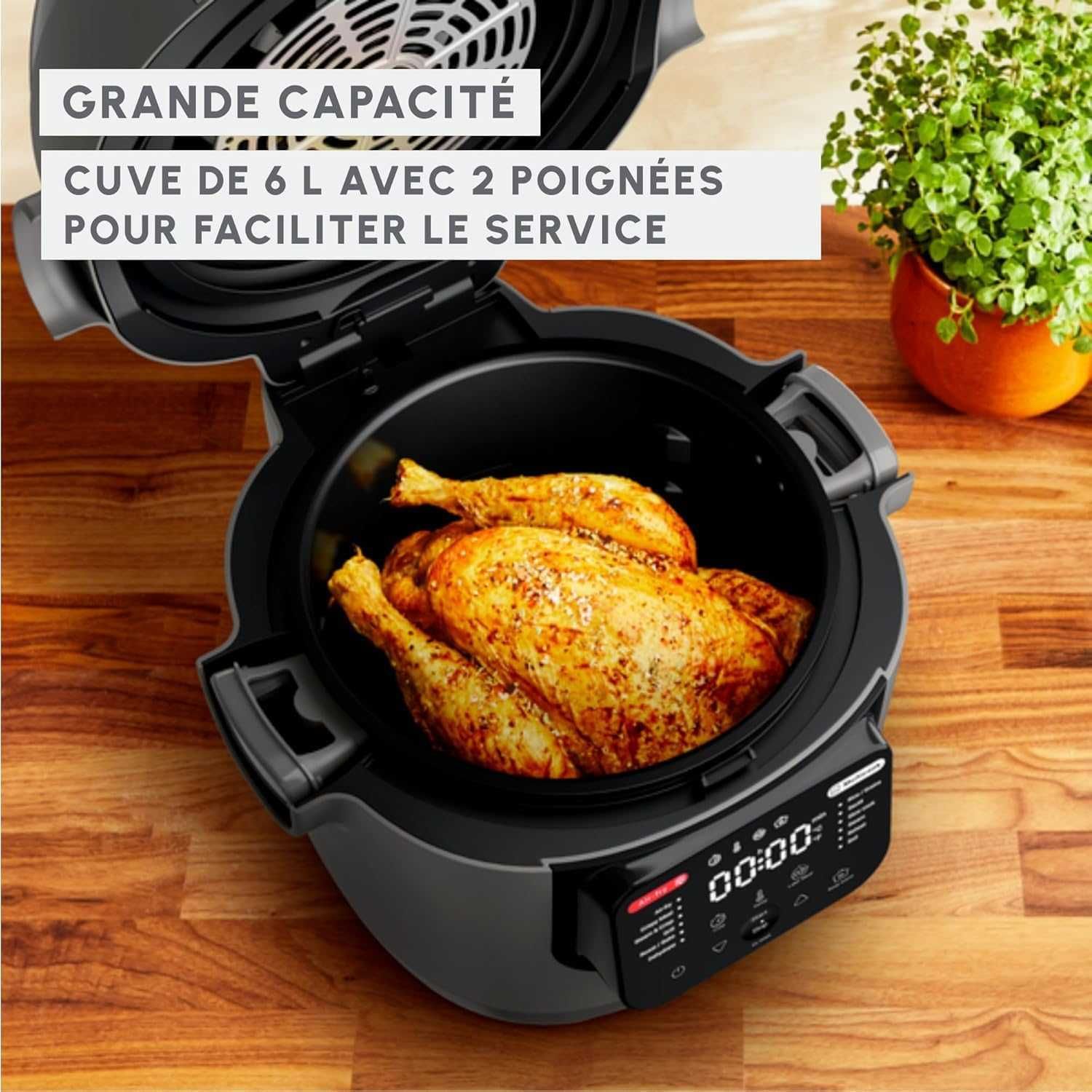 Мултикукър Moulinex Multicook & Fry (MZ730BF0) Фритюрник с горещ въдух