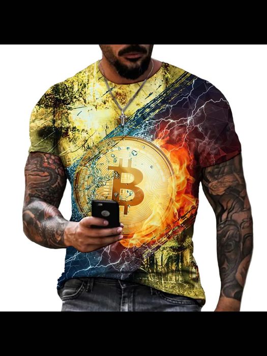 Тениска блуза крипто биткойн bitcoin btc