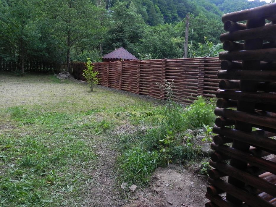 Gard din lemn calibrat pe rotund