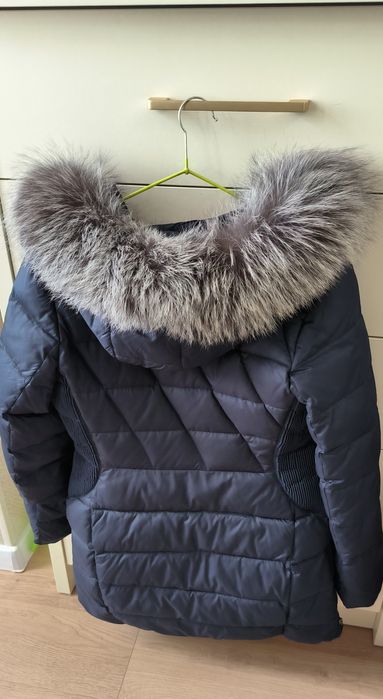 Куртка пуховик с натуральным мехом