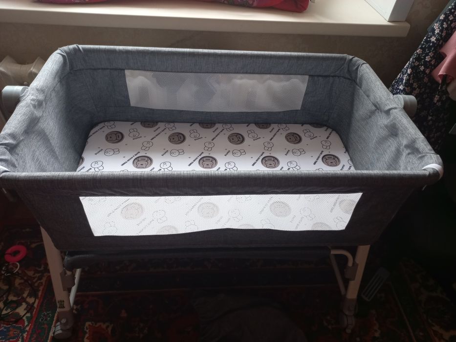 Приставная детская кровать-манеж