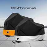 Prelata husa neagra cu argintiu moto scuter XXL 245cmx125cm­x105cm