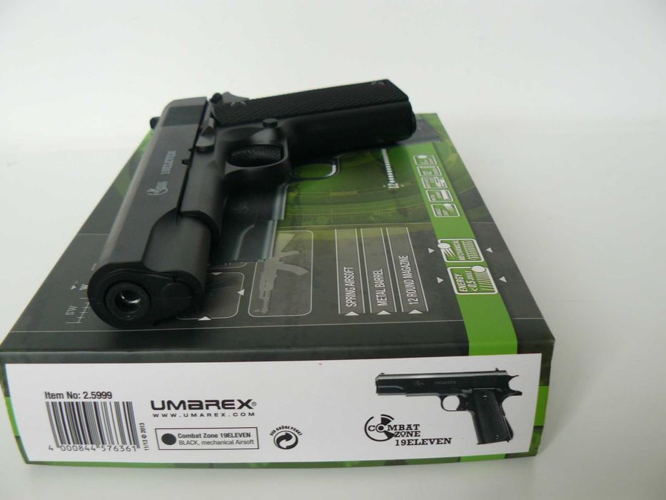 Pistol Airsoft 19 ELEVEN COLT,Nou,Pe Arc,Combat Zone,Metal Slide,0.55J