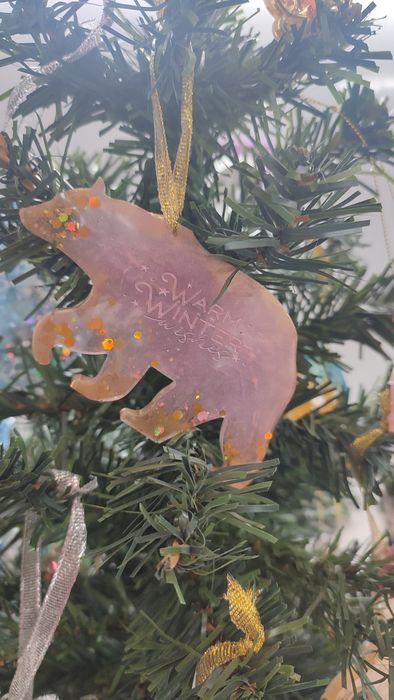 Коледна украса от епоксидна смола