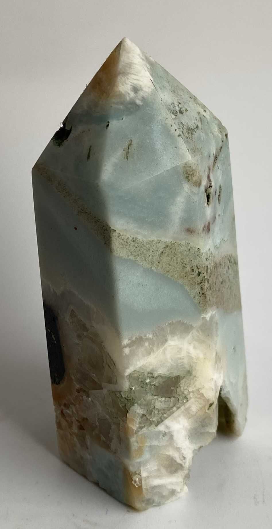 Cristale/Minerale-Calcit Caraibe Albastru-obelisc piatra semipretioasa