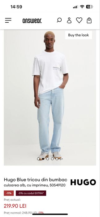 Tricou HUGO Boss, Nou , Original