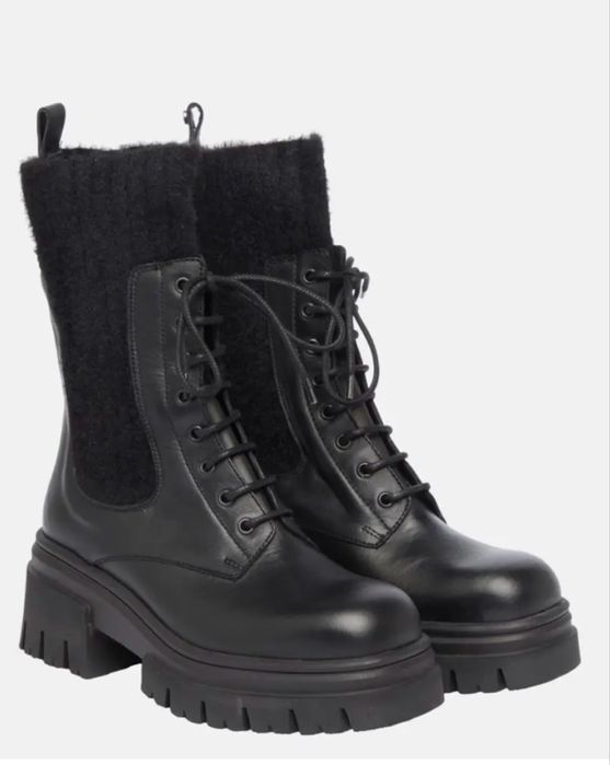 Италиански боти Manila Grace естествена кожа