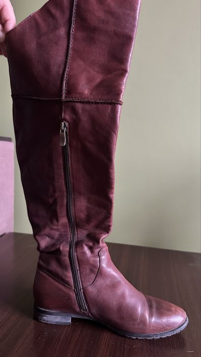 Сапоги женские 100% натуральная кожа