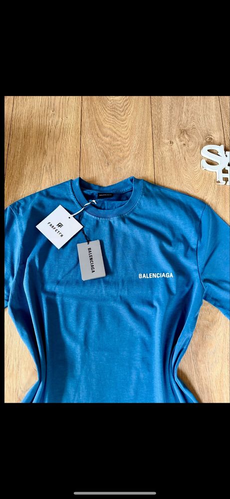 Balenciaga!100% памук.3/4 ръкав.Ежедневна oversize