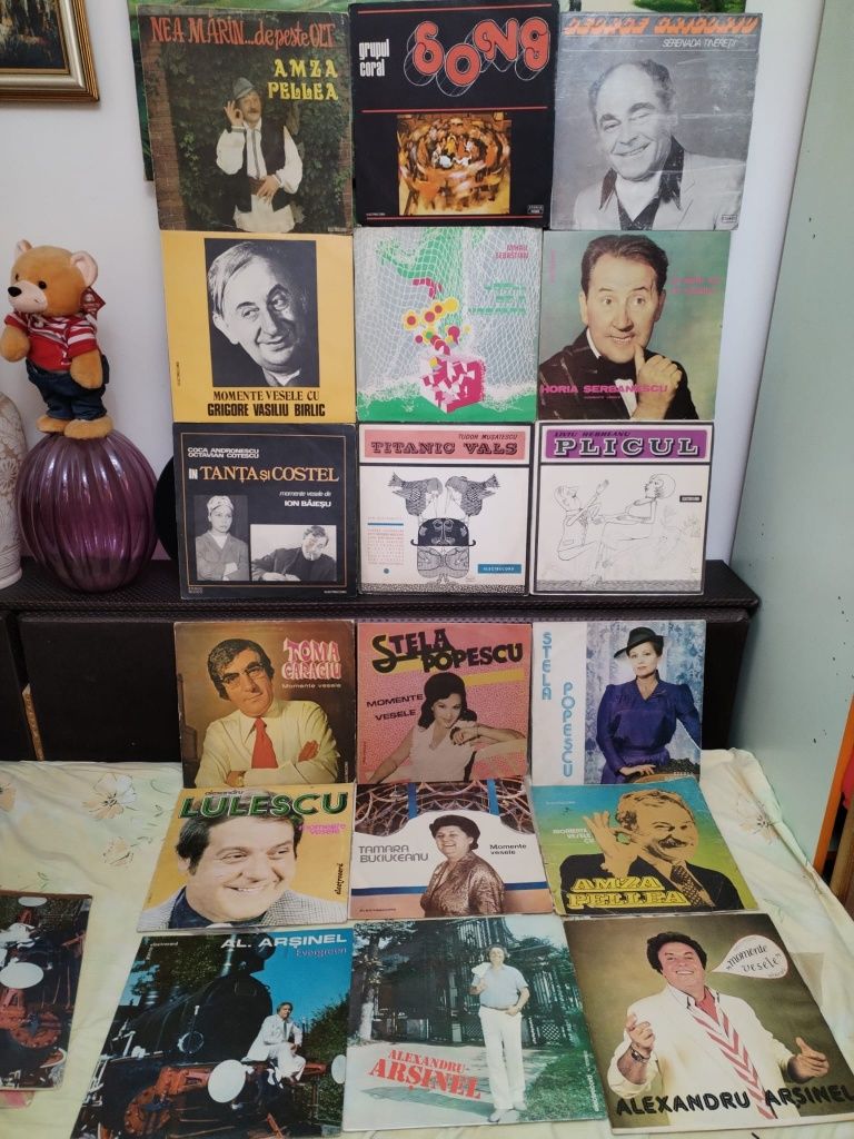 Discuri vinil muzică și piese de teatru