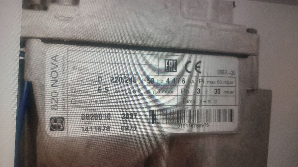 Vana gaz termoelectrica,
NOVA, 0820010, pentru cazan RTN,
RTN