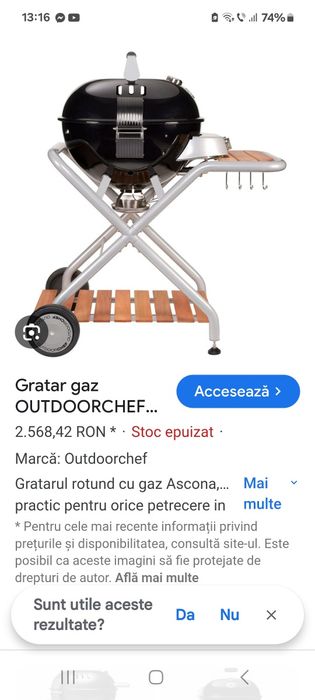 Gratar OUTDOORCHEF de gradină sau deplasare.