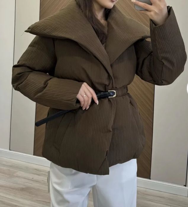 Куртка 2025 года тренд коричневый