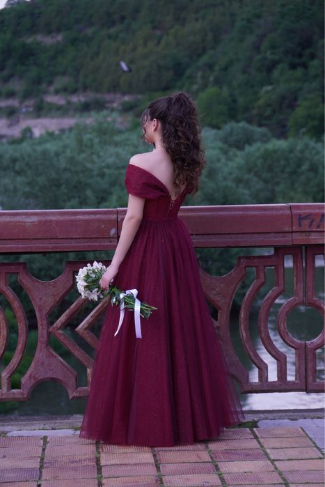 Бална рокля - Бордо
