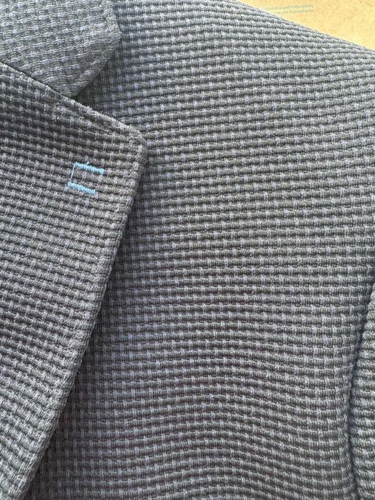 Sacou Negru cu model Bleumarin marime M, 52