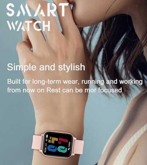 Смарт часовник Findtime,1,65-инчов дисплей, монитор на здраве