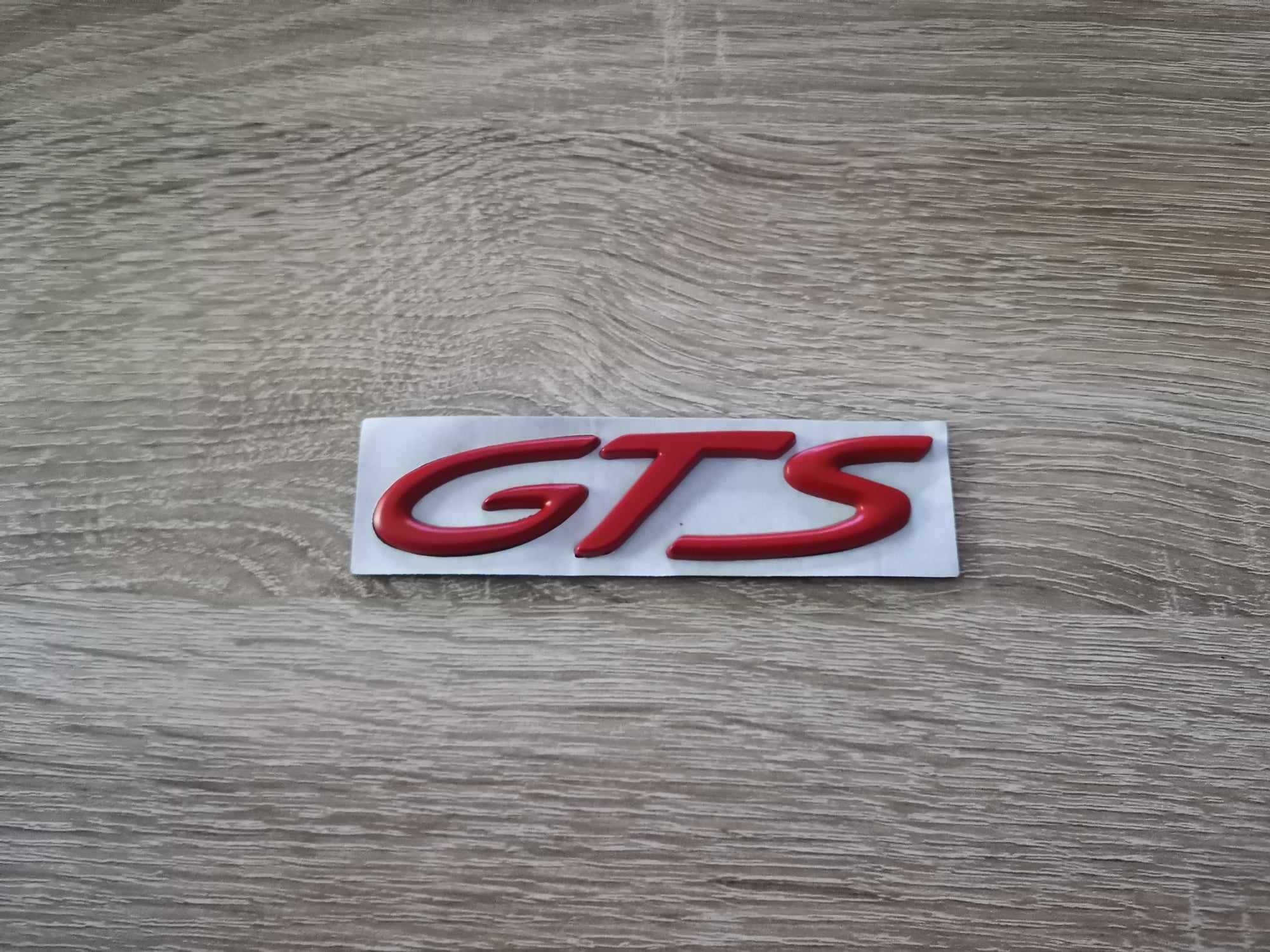 Порше Porsche GTS червен надпис емблема