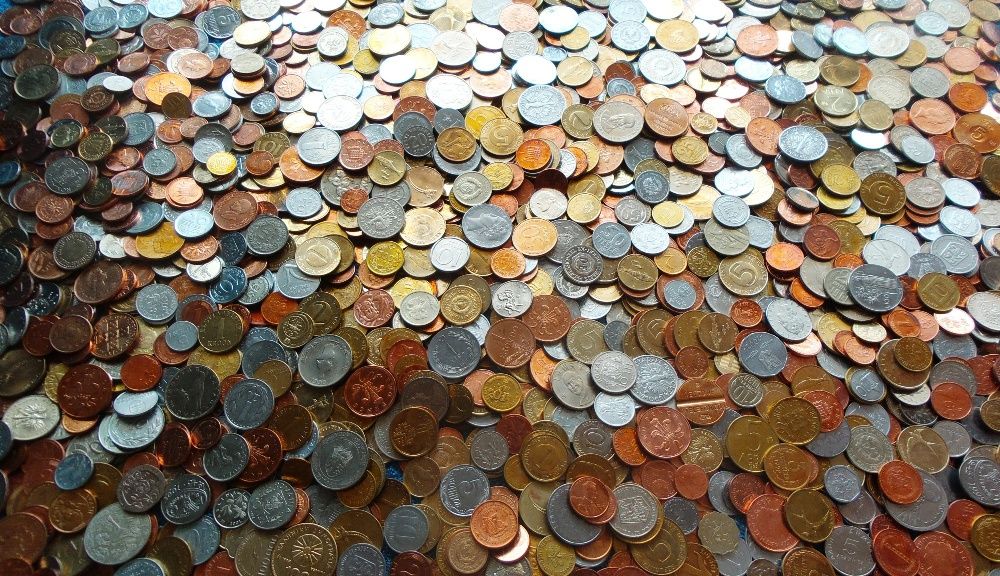 1 kilogram monede = stare excelenta de conservare!