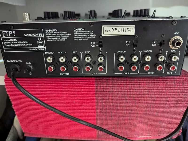 Dj Mixer ETP MM55 2008 4 Canale