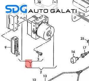 Pompa ABS Audi A3 8P 2004 - 2013 Cod 1K0614517AJ 1K0907379AN [C4040]