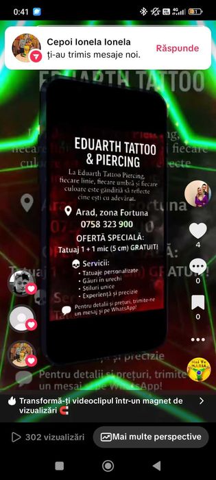 Tatuaje Gauri in urechi Preț bun