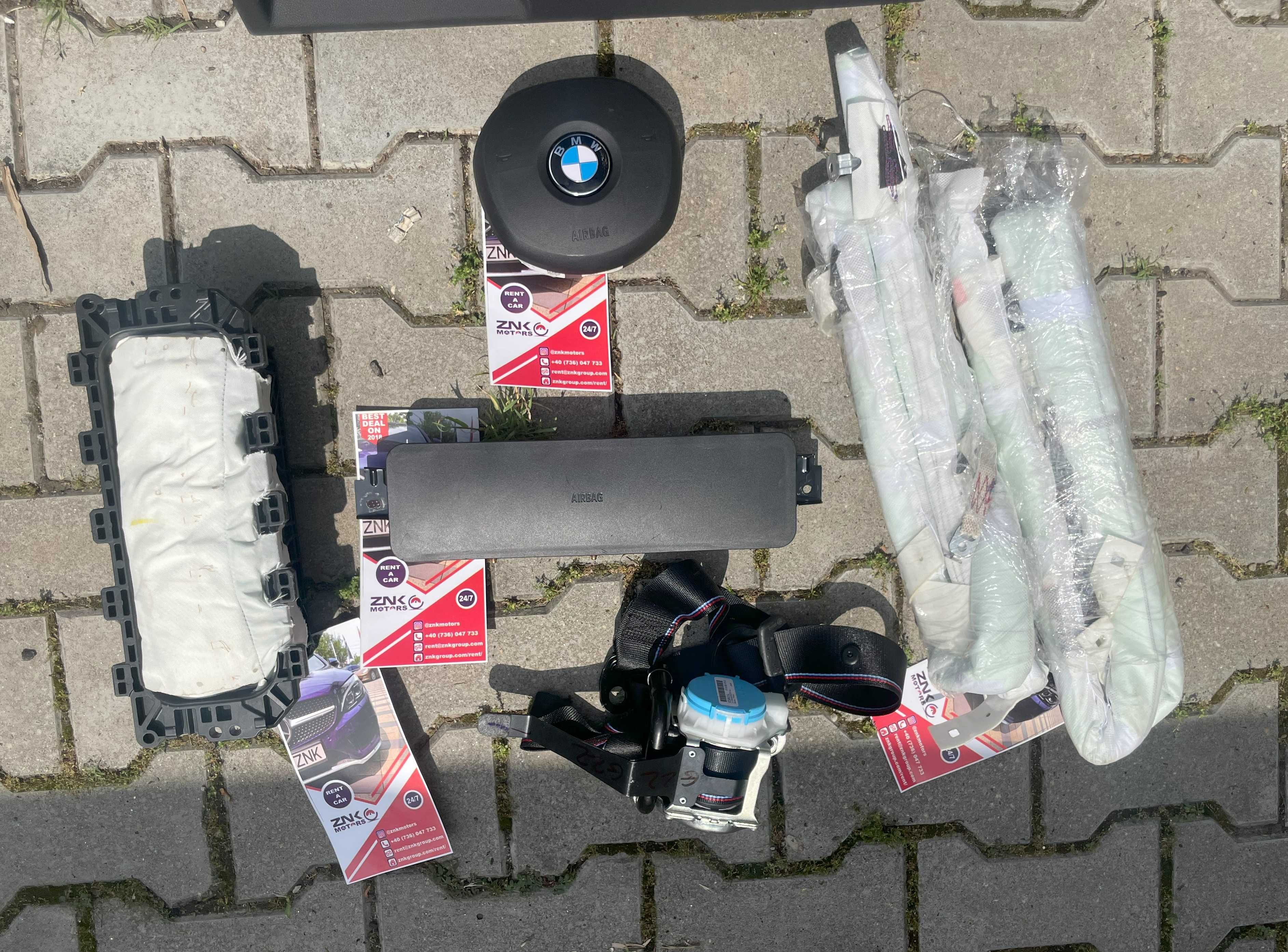 BMW seria 3 4 FACELIFT - plansa de bord - kit airbag - set centuri