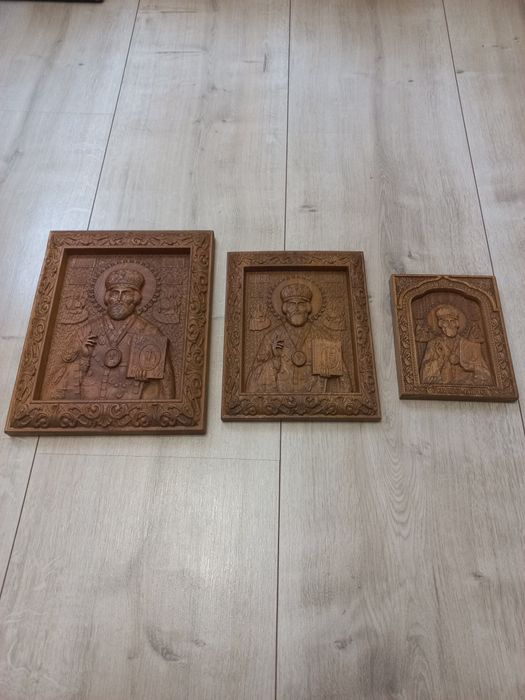 Икони на Свети Николай Чудотворец-Машинна дърворезба