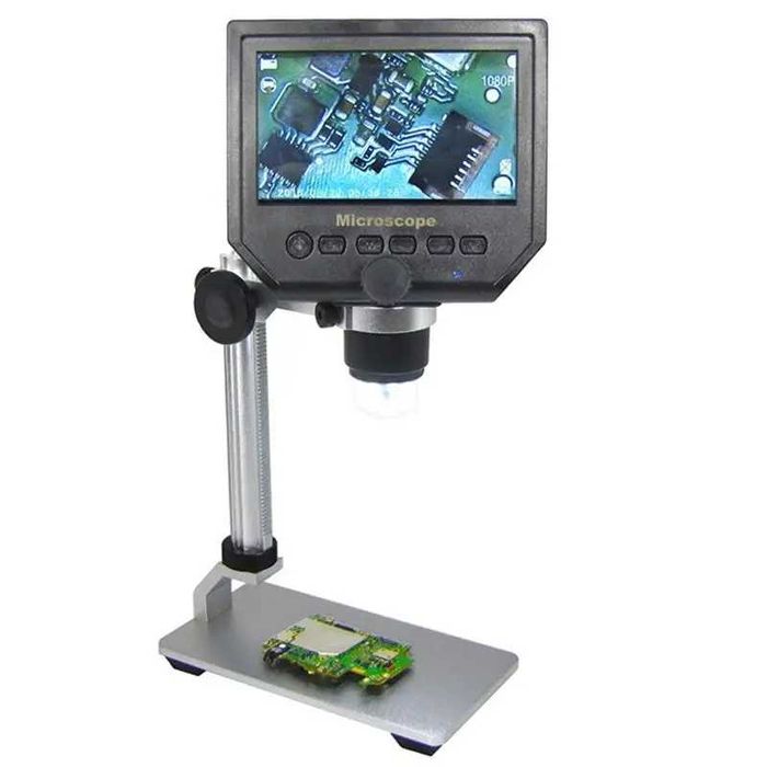 Микроскоп цифров с 4.3'' монитор и статив G600+, фокус 20...120mm