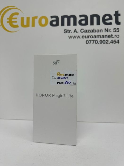 Telefon mobil HONOR Magic7 Lite, Dual SIM, 8GB RAM, 256GB, -I-