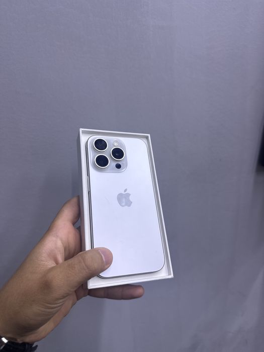 IPHONE 15 Pro White Titanium ,91% 128GB J/A