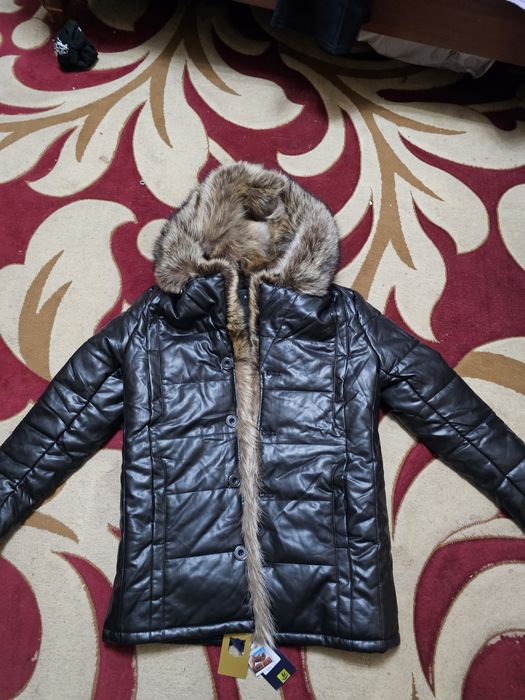 Кожаная мужская куртка