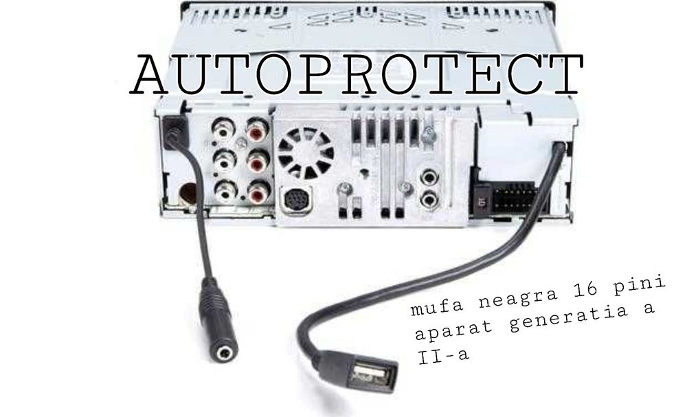 Adaptor Alpine 16 pini mufa radio CD auto de la Euro-ISO MP3 USB