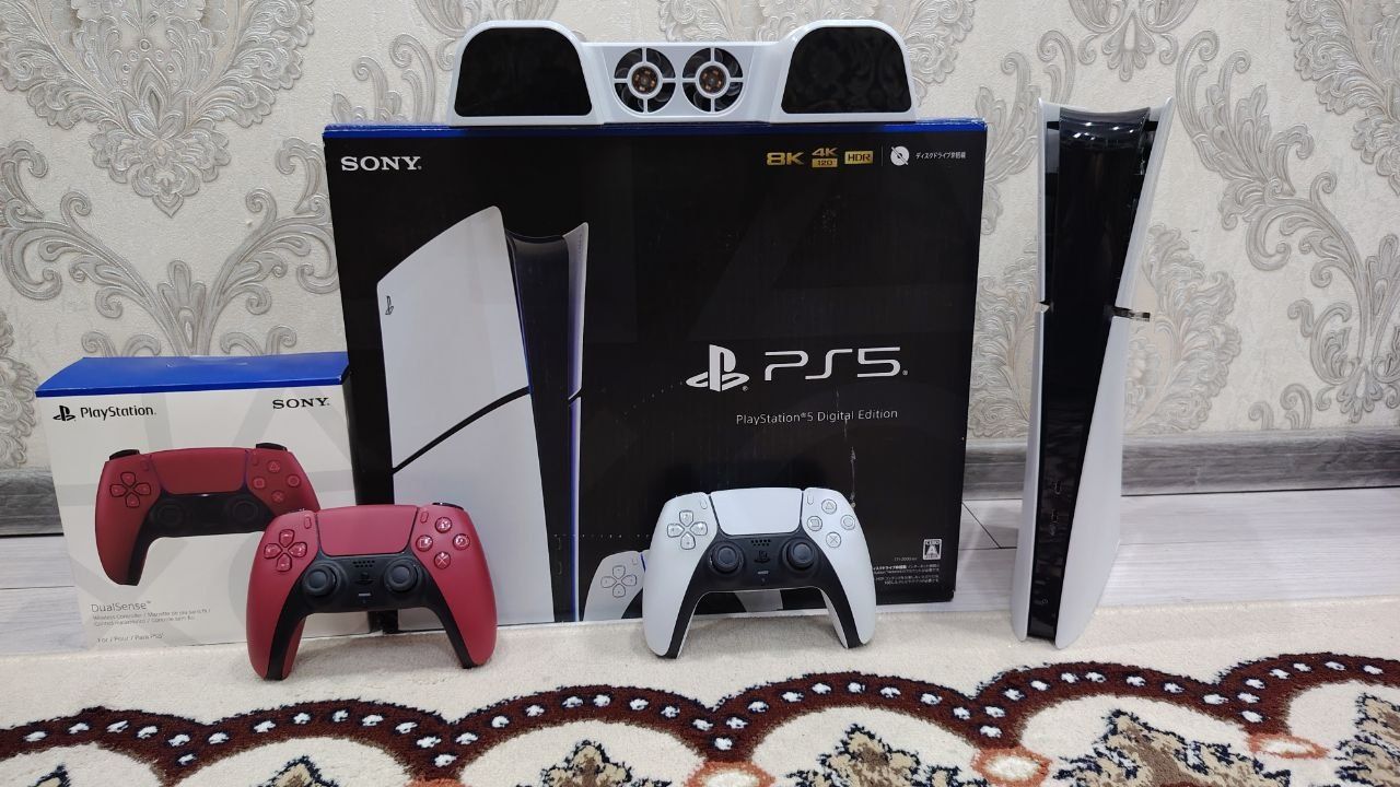 playstation 5 slim 1 Tb 2 джойстик охлаждения бонус и игры есть