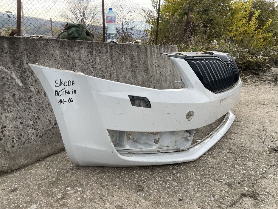 Предна броня за Шкода Октавиа Skoda Octavia 2013-2017г