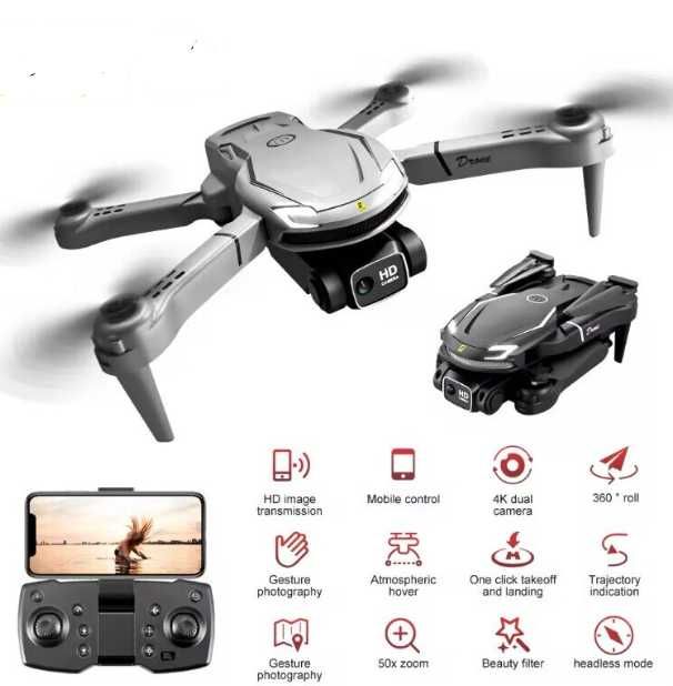 Drona DAVIKER V88 WIFI camera HD, telecomanda, zbor 30 de minute, NOU